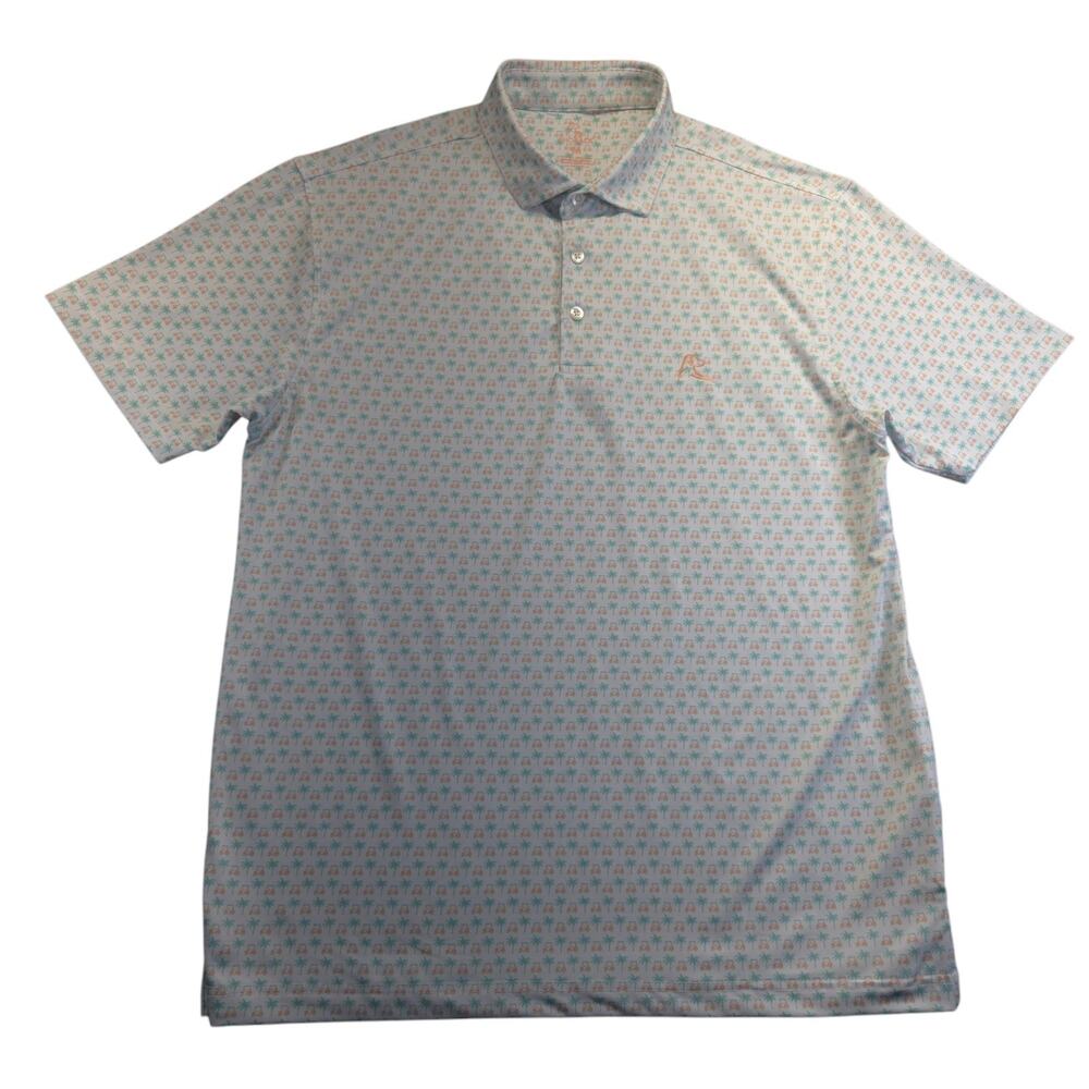 Rhoback White Polo Shirt Moisture-Wicking Athletic